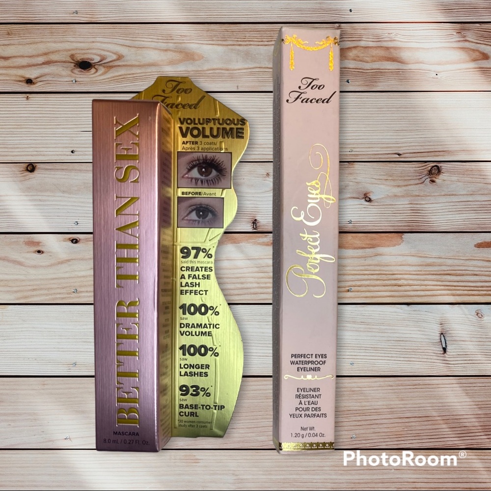 💄BUY 1 GET 1  1/2 OFF 
TOO FACED BETTER THAN SEX BLACK MASCARA & EYELINER MOSS